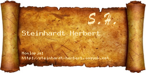 Steinhardt Herbert névjegykártya